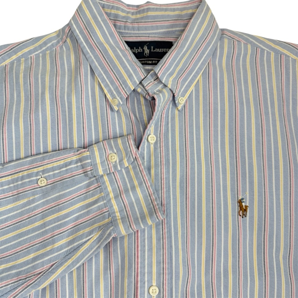 Ralph Lauren Men's Multicolor Striped Oxford Shirt szXL